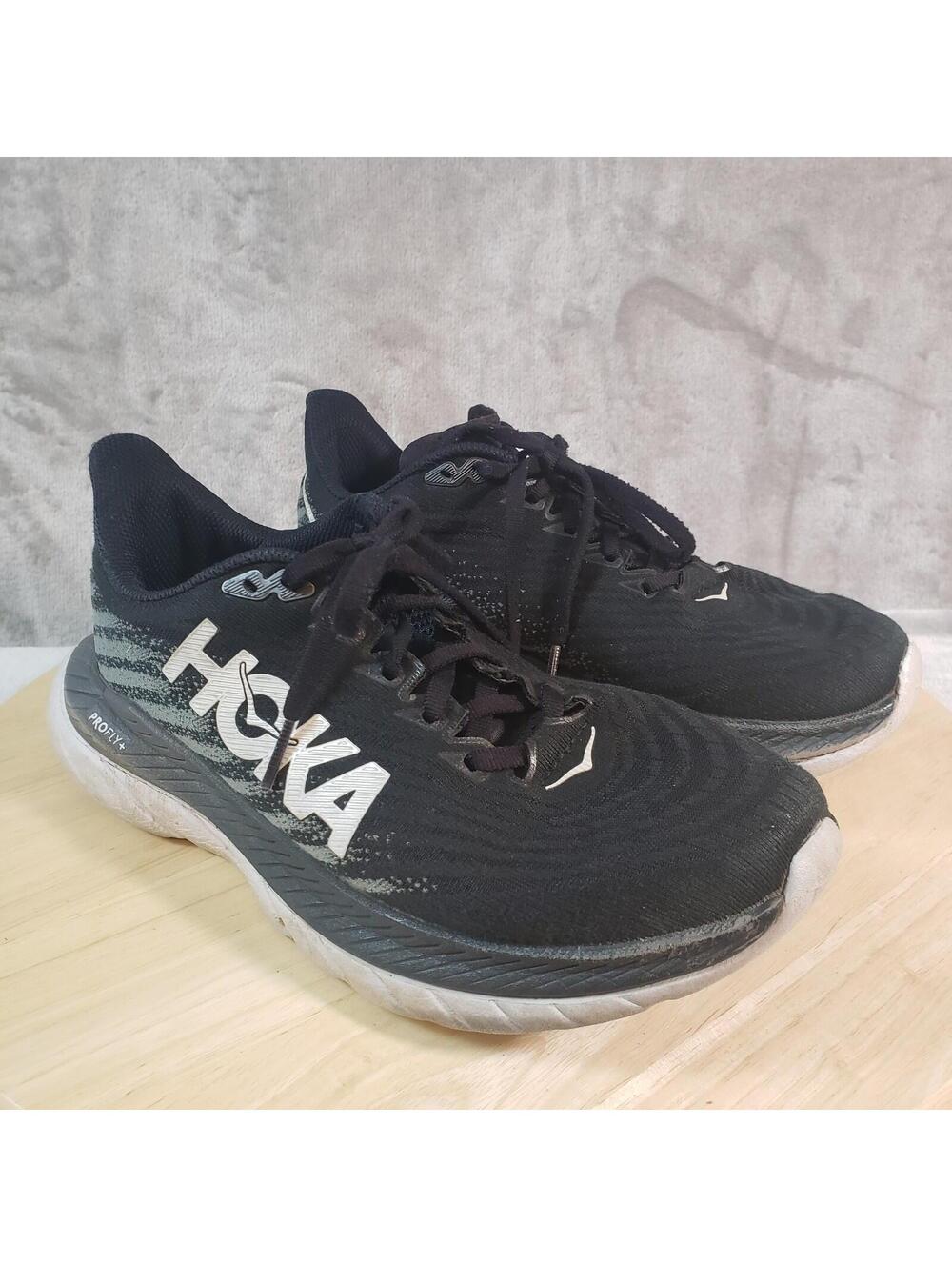 HOKA ONE ONE Mach 5 Women's Running Shoes Black Mesh US 7B UK 5.5 EU 38⅔